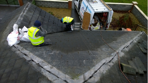 Roof repair project - Dublin January 30th, 2017