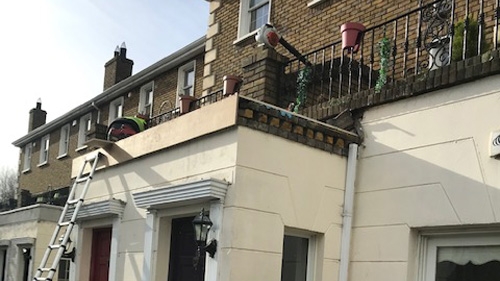 working without cherry picker