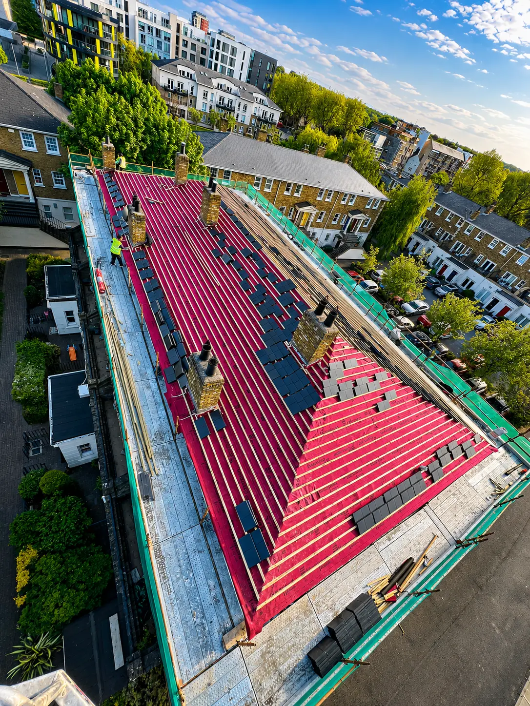 Commercial roofing project