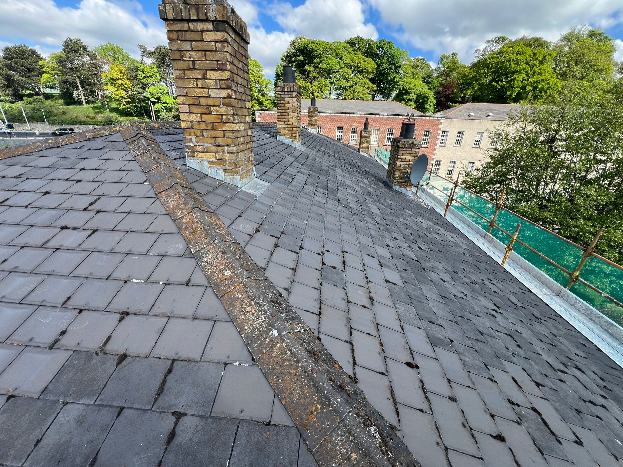 Roof restoration project